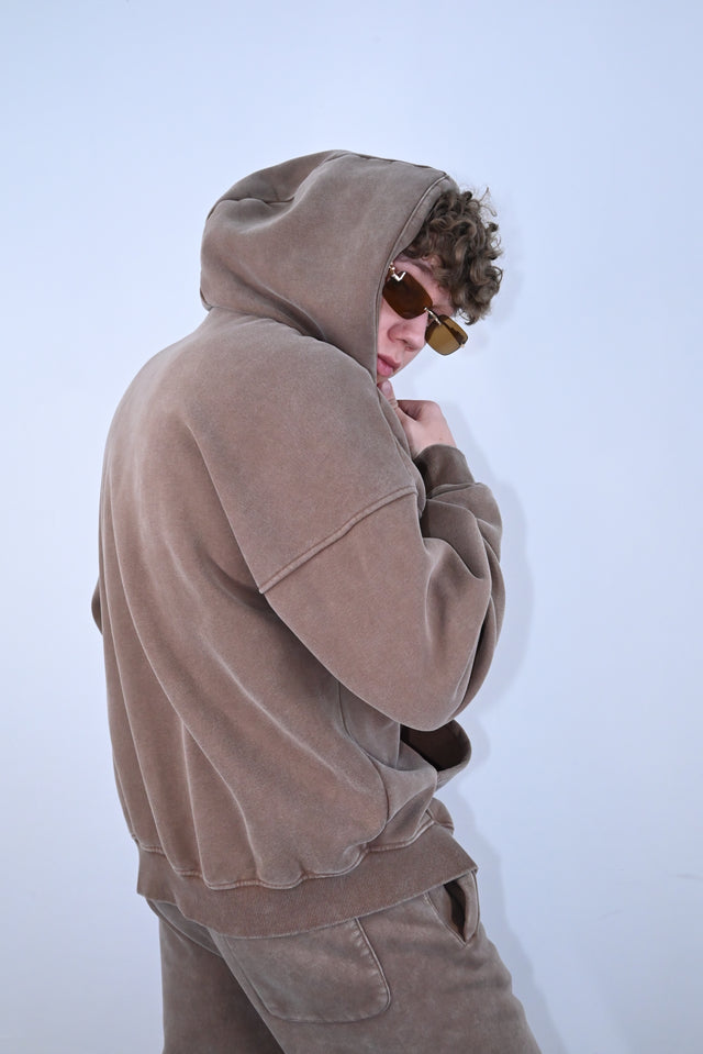 ZY LIMITED Brown SET (ULTRA OVERSIZE) no logo