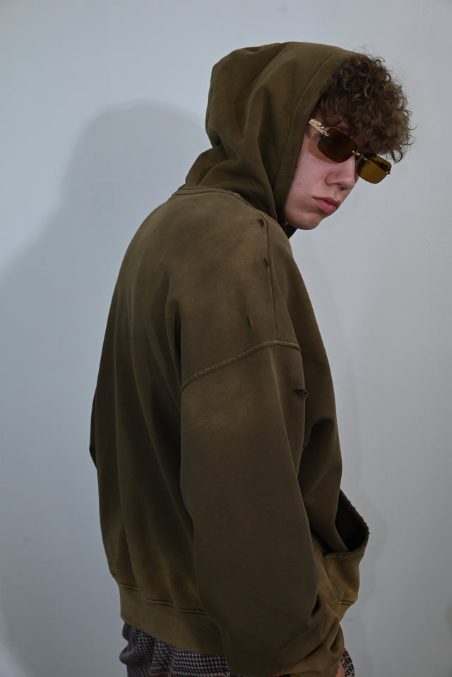 GETZYAGA HOODIE BROWN-GREEN
