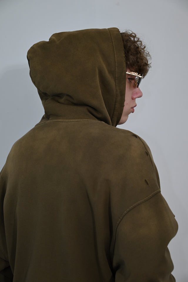 GETZYAGA HOODIE BROWN-GREEN