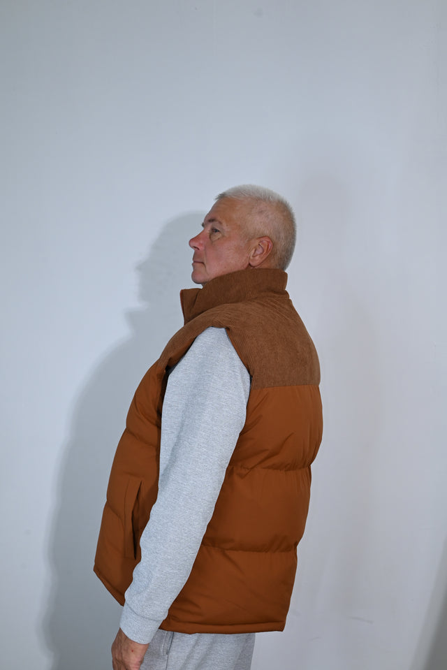 ZY UNISEKSA VESTE PREMIUM STILĀ, Karamelbrūnā