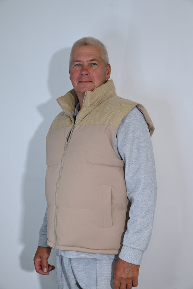 ZY UNISEKSA VESTE PREMIUM STILĀ, Maigi bēšā