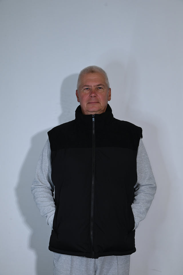 ZY UNISEKSA VESTE PREMIUM STILĀ, Pusnakts melnā