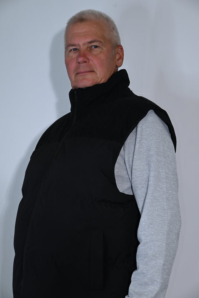 ZY UNISEKSA VESTE PREMIUM STILĀ, Pusnakts melnā