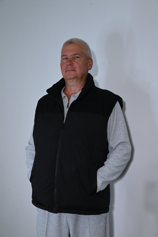 ZY UNISEKSA VESTE PREMIUM STILĀ, Pusnakts melnā