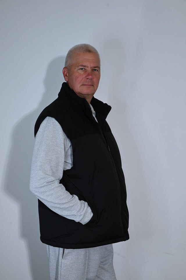 ZY UNISEKSA VESTE PREMIUM STILĀ, Pusnakts melnā