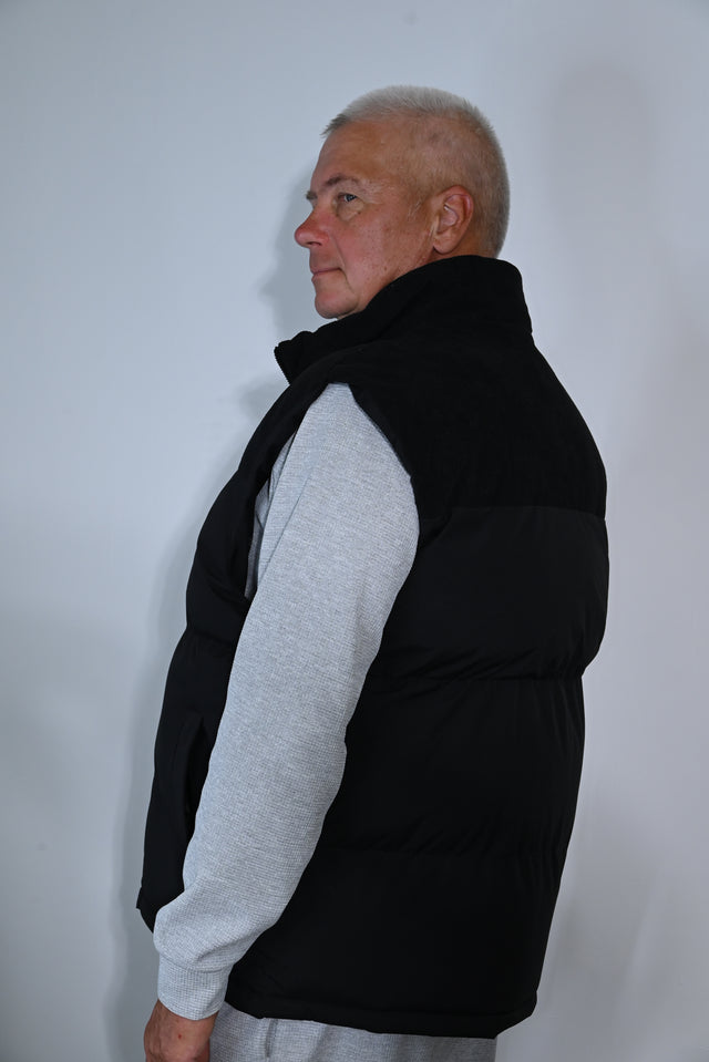 ZY UNISEKSA VESTE PREMIUM STILĀ, Pusnakts melnā