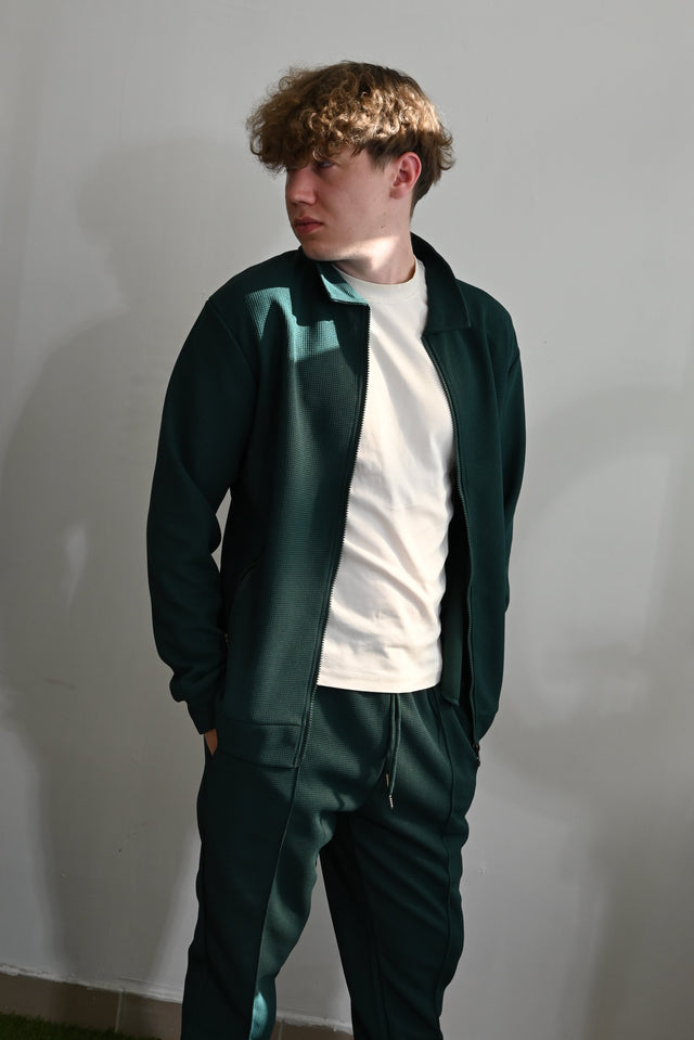 ZY Unisex vasaras old money komplekts, zaļā krāsā
