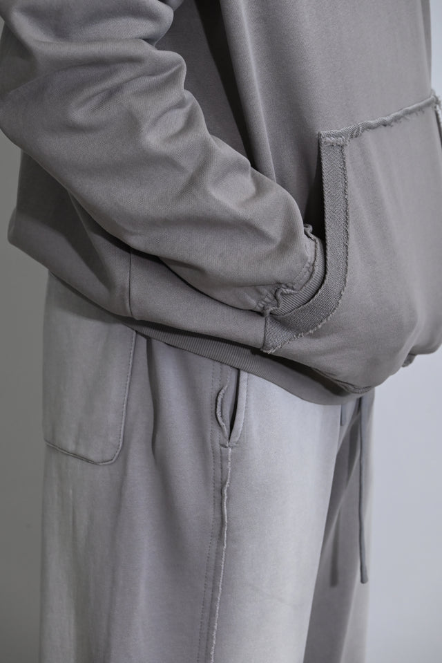 ZY Unisex ekskluzīvs vasaras komplekts dizaina izbalējušajā stilā, gaiši pelēkā krāsā