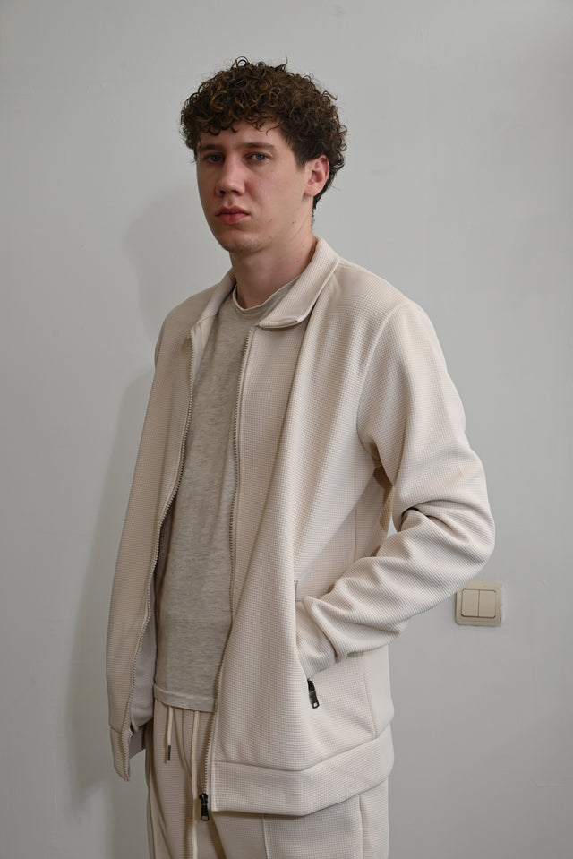 ZY Unisex vasaras old money komplekts, bēša krāsā