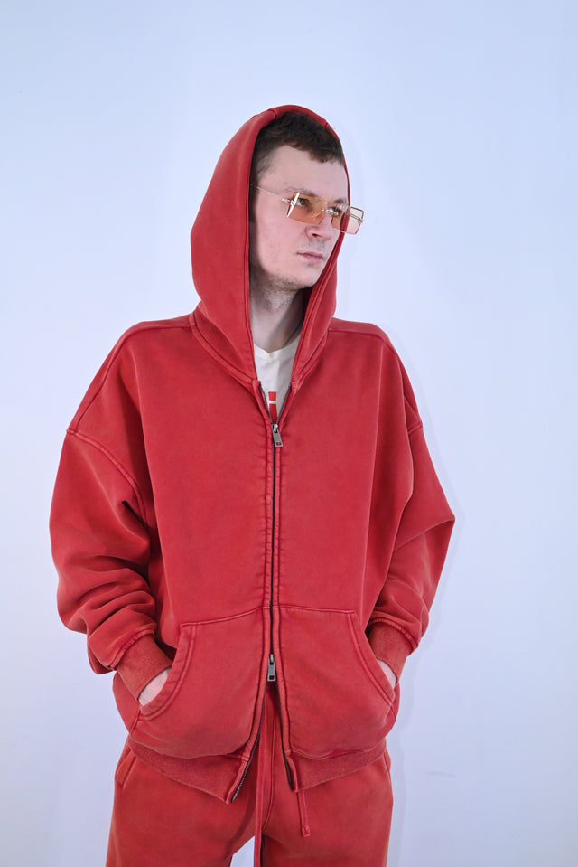 ZY LIMITED Red SET (ULTRA OVERSIZE) no logo