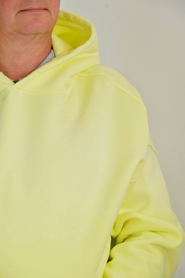 ZY Ekskluzīvs Unisex džemperis premium sastāvā, citrondzeltenā krāsā, dizainera stilā