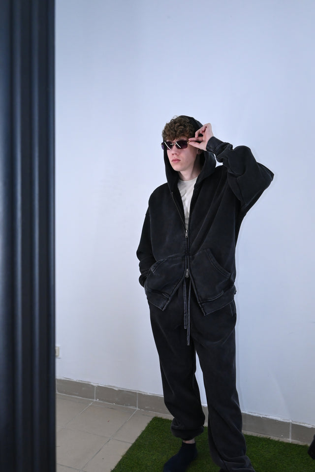 ZY LIMITED Black SET (ULTRA OVERSIZE) no logo