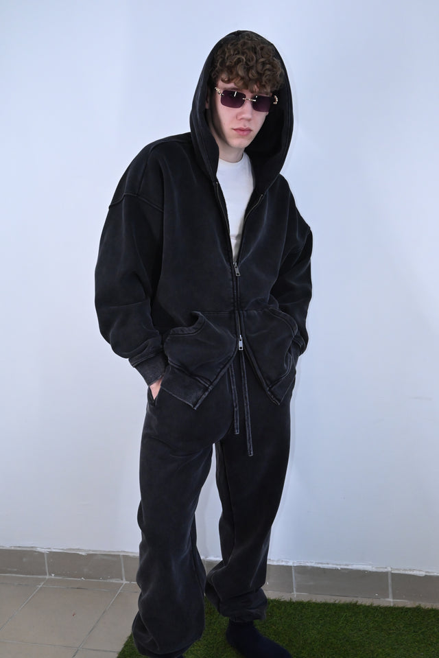 ZY LIMITED Black SET (ULTRA OVERSIZE) no logo