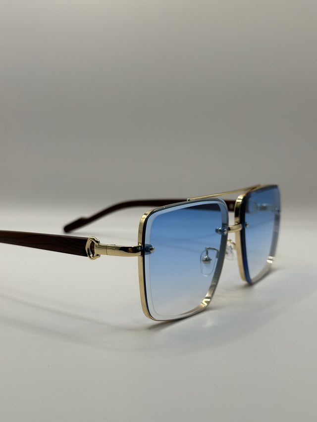 ZY WOOD GRADIENT GOLDEN GRADIENT BLUE