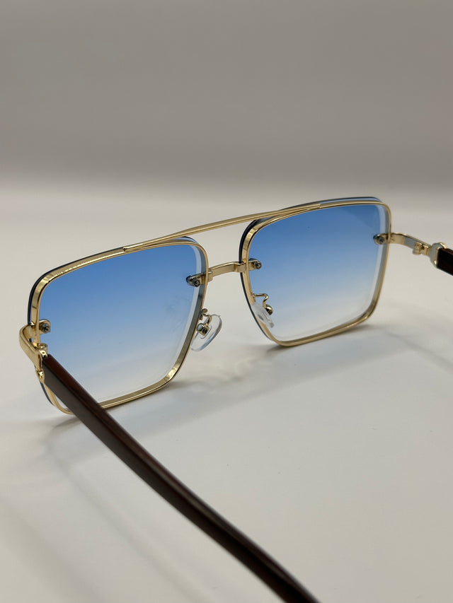 ZY WOOD GRADIENT GOLDEN GRADIENT BLUE