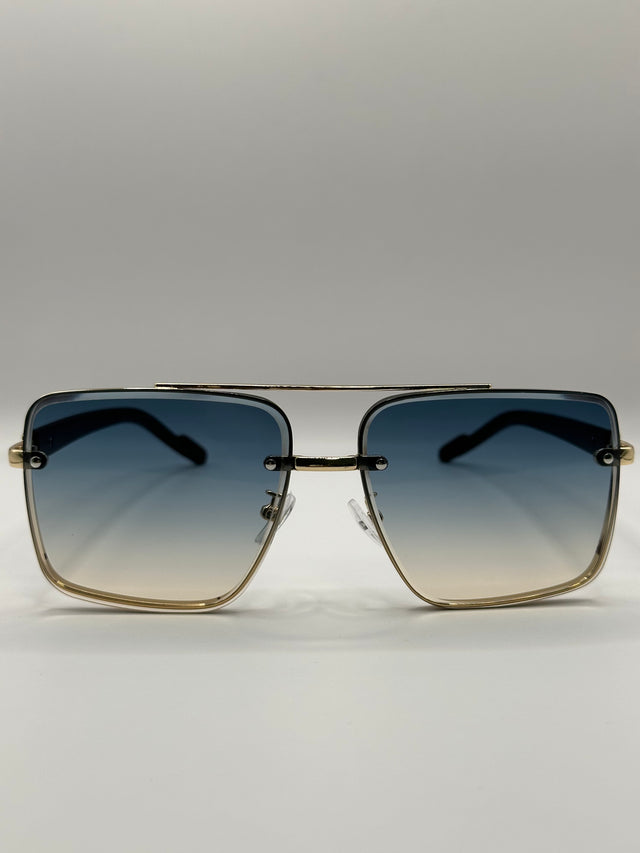 ZY WOOD GRADIENT LAKE BLUE