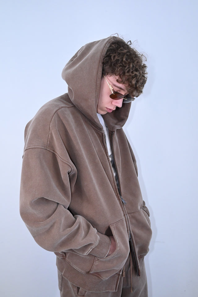 ZY LIMITED Brown SET (ULTRA OVERSIZE) no logo