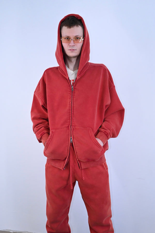 ZY LIMITED Red SET (ULTRA OVERSIZE) no logo