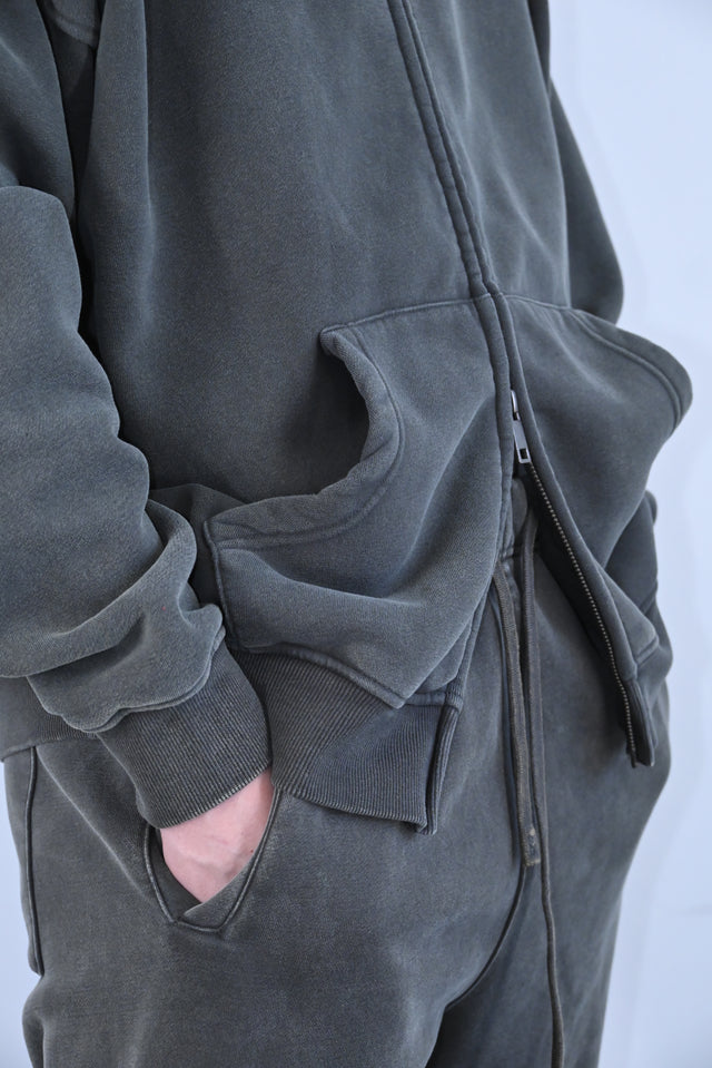 ZY LIMITED Dark Gray SET (ULTRA OVERSIZE) no logo