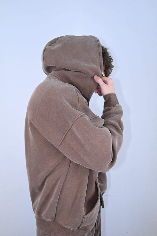 ZY LIMITED Brown SET (ULTRA OVERSIZE) no logo