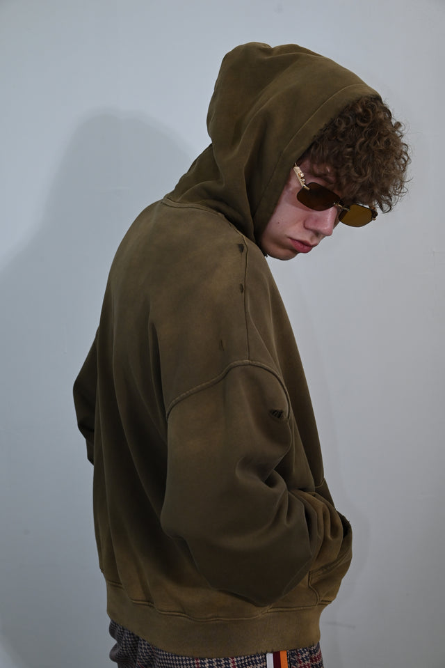 GETZYAGA HOODIE BROWN-GREEN