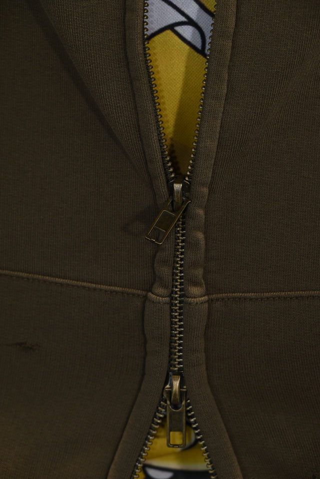 GETZYAGA HOODIE BROWN-GREEN