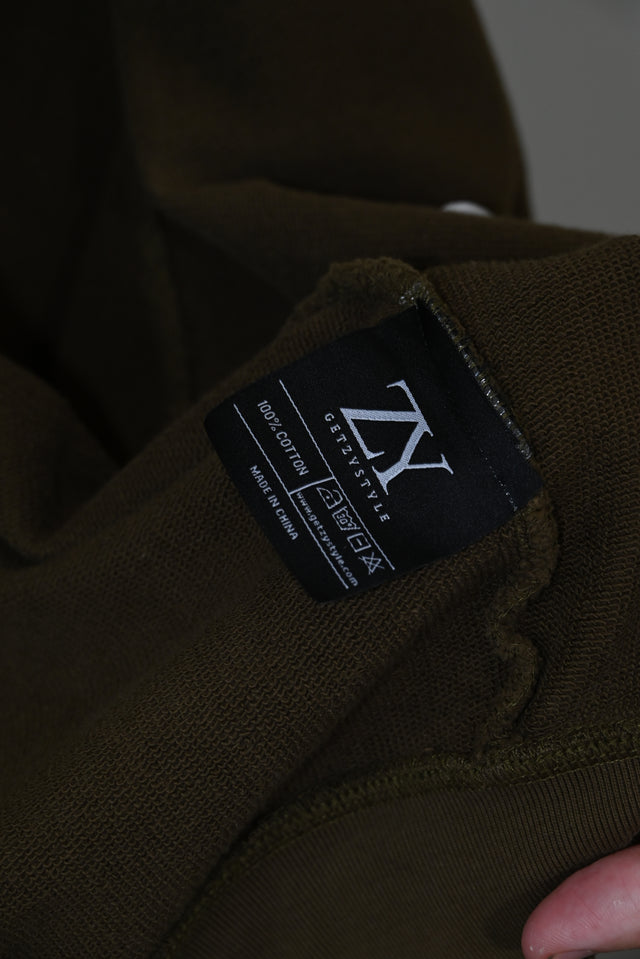 GETZYAGA HOODIE BROWN-GREEN