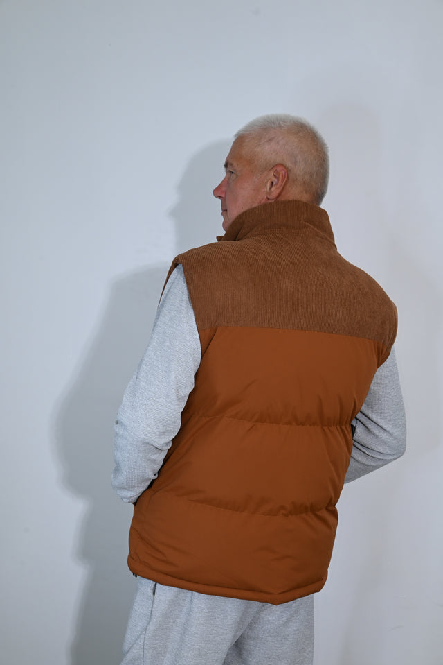ZY UNISEKSA VESTE PREMIUM STILĀ, Karamelbrūnā