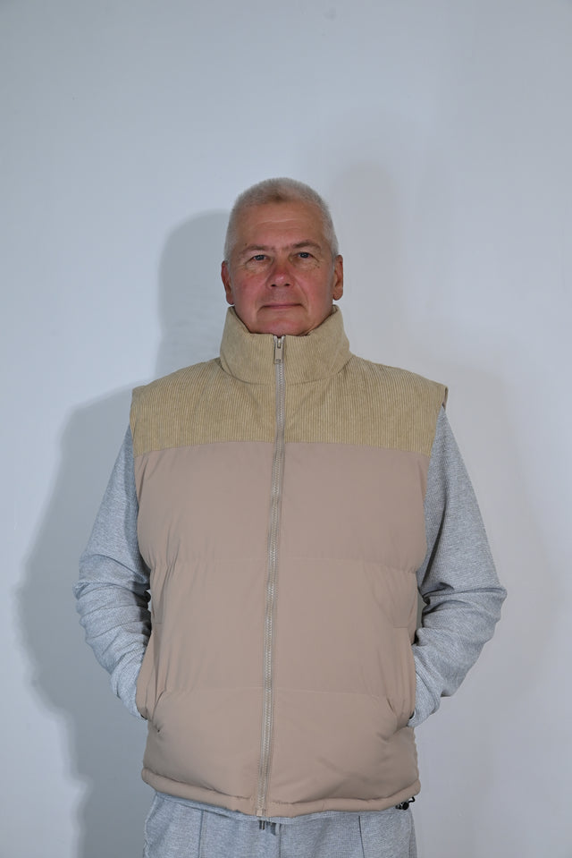 ZY UNISEKSA VESTE PREMIUM STILĀ, Maigi bēšā