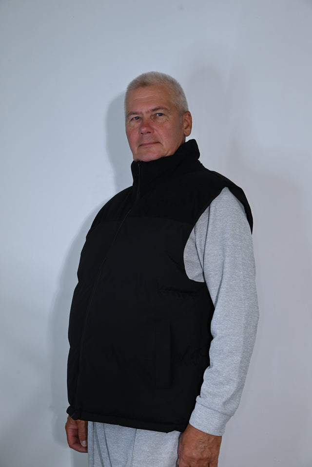 ZY UNISEKSA VESTE PREMIUM STILĀ, Pusnakts melnā
