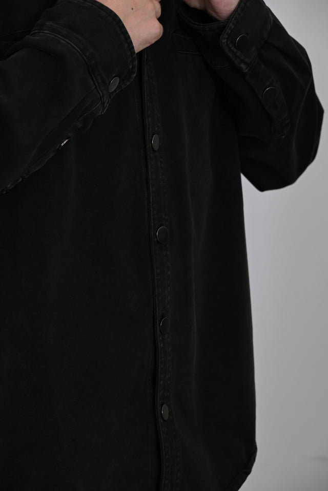 ZY Kokvilnas unisex apmetnis premium klasē, melnā krāsā