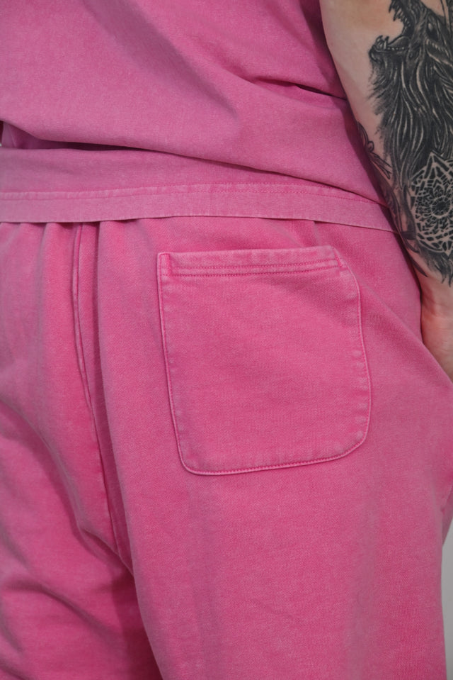 ZY Unisex premium vasaras komplekts: krekls un šorti no 100% kokvilnas, rozā krāsā