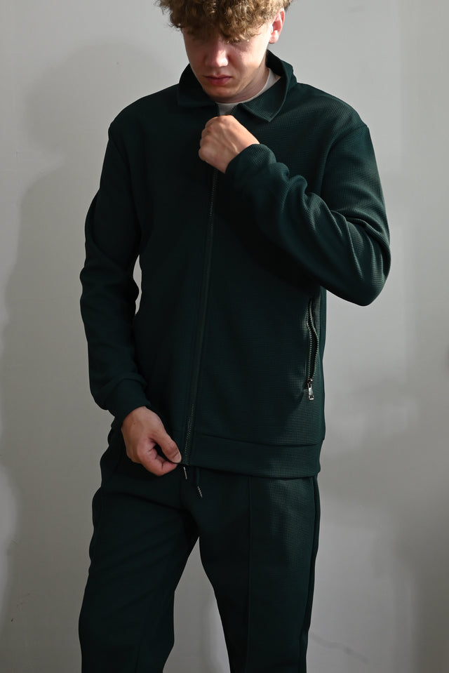ZY Unisex vasaras old money komplekts, zaļā krāsā