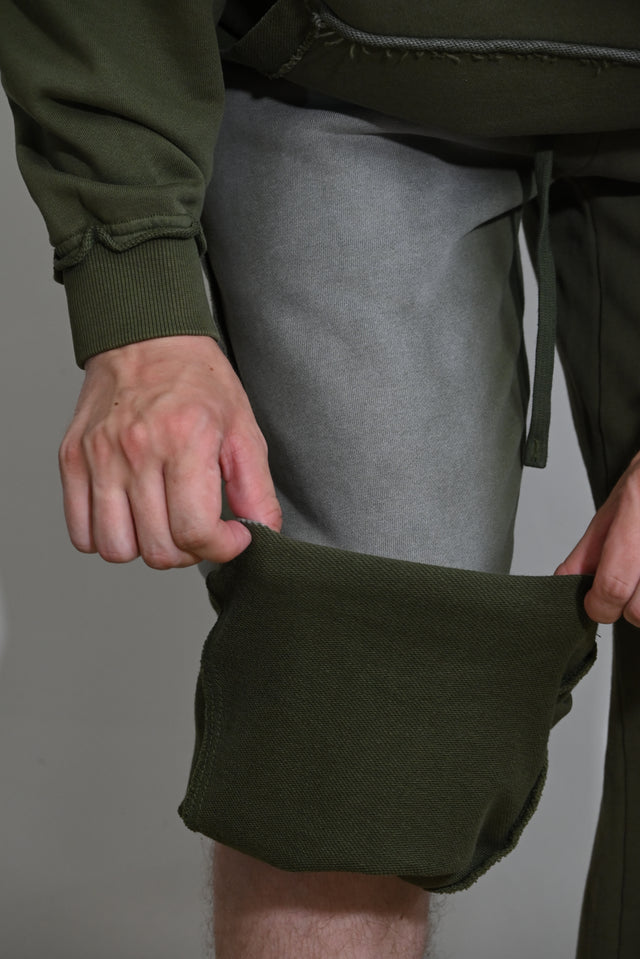 ZY Unisex ekskluzīvs vasaras komplekts dizaina izbalējušajā stilā, zaļā krāsā