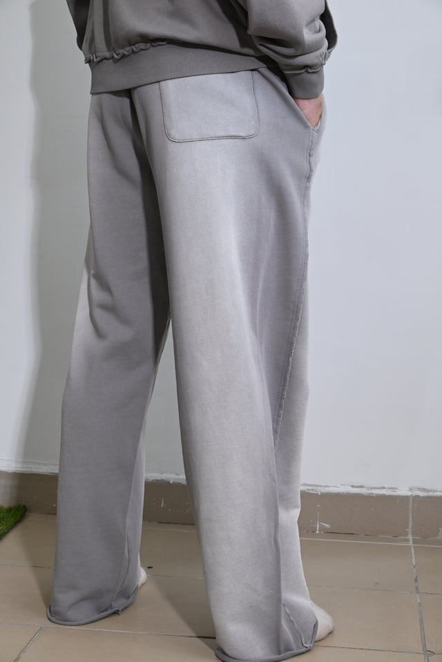 ZY Unisex ekskluzīvs vasaras komplekts dizaina izbalējušajā stilā, gaiši pelēkā krāsā