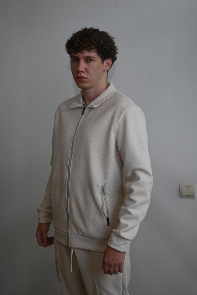 ZY Unisex vasaras old money komplekts, bēša krāsā