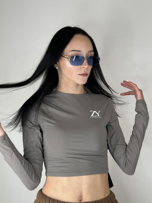 ZY Tops ar garām piedurknēm Grey Nr.2