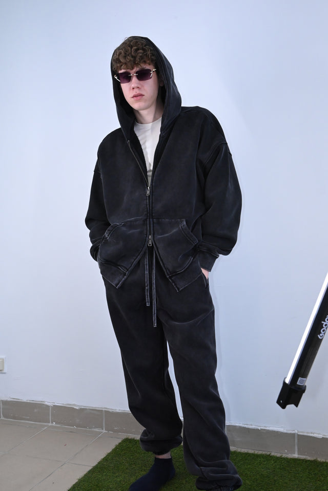ZY LIMITED Black SET (ULTRA OVERSIZE) no logo