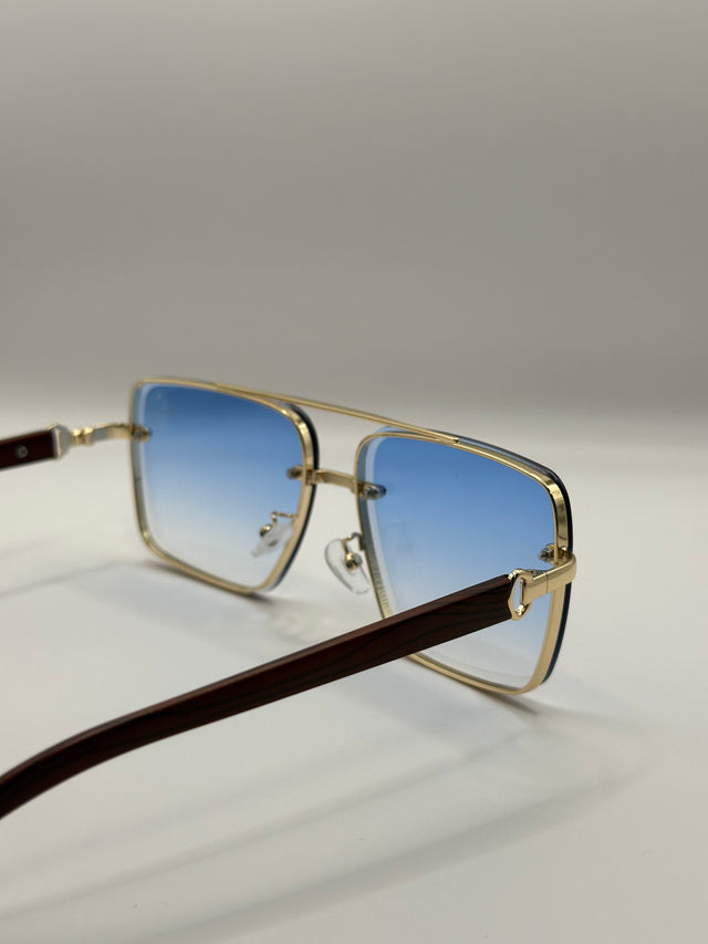 ZY WOOD GRADIENT GOLDEN GRADIENT BLUE