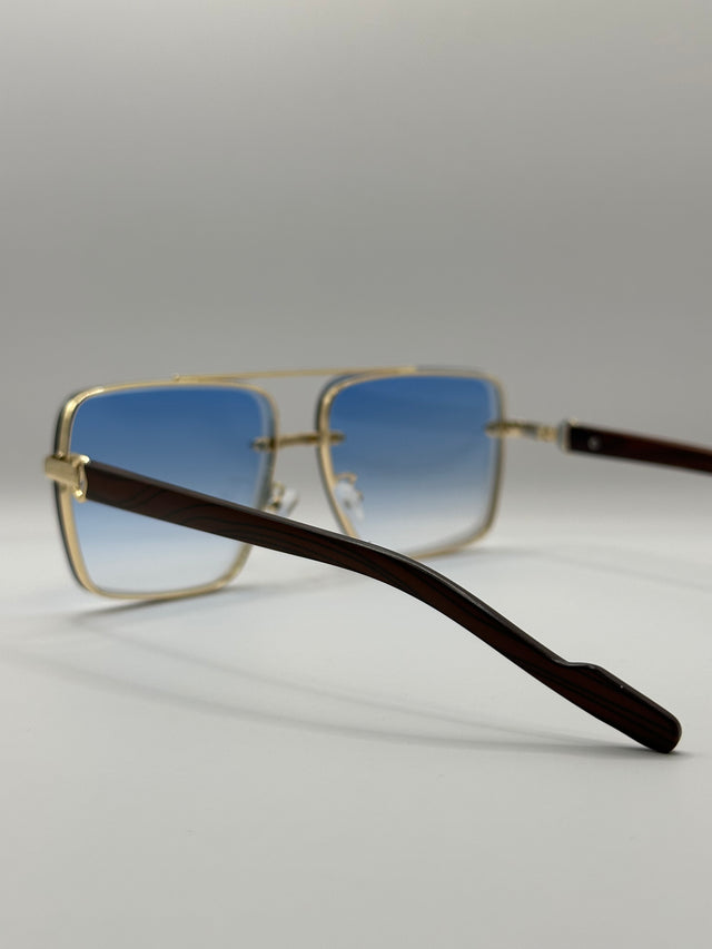 ZY WOOD GRADIENT GOLDEN GRADIENT BLUE