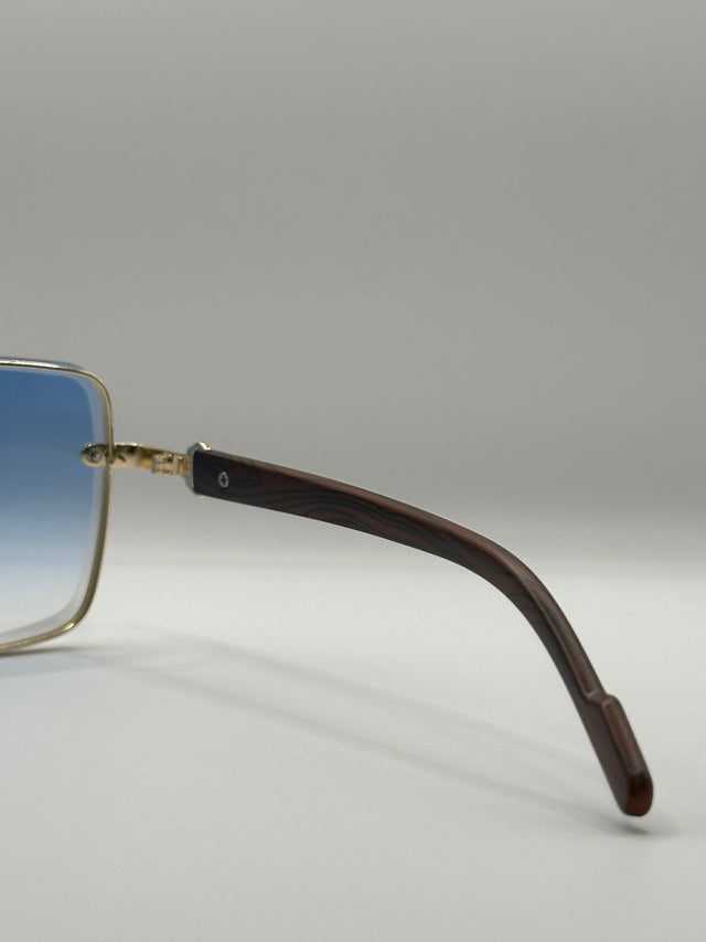 ZY WOOD GRADIENT GOLDEN GRADIENT BLUE