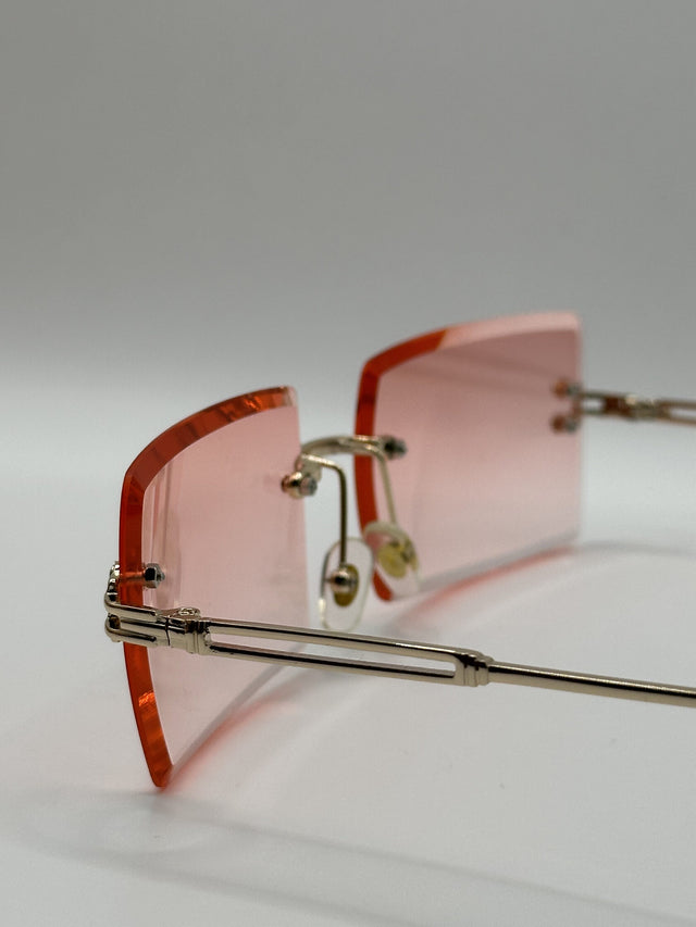 ZY BOSS GLASSES Rose Red/Gold NR.2